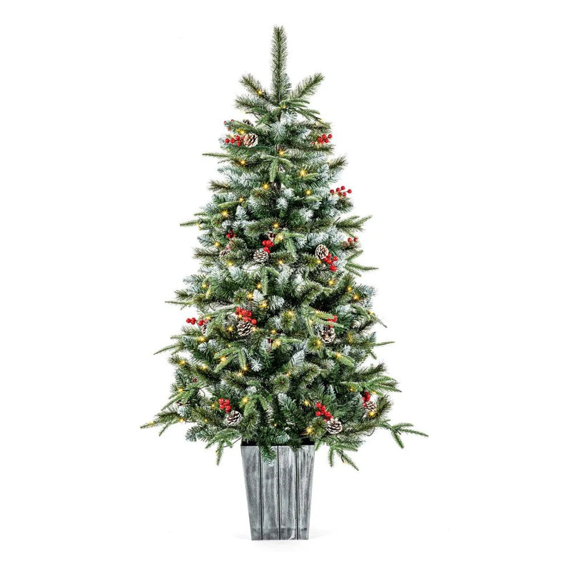 Завантажте зображення в засіб перегляду галереї, Amal Premier Pre-Lit New Jersey Spruce with 150 Multi Action Warm White LEDs - 1.5m | 302110
