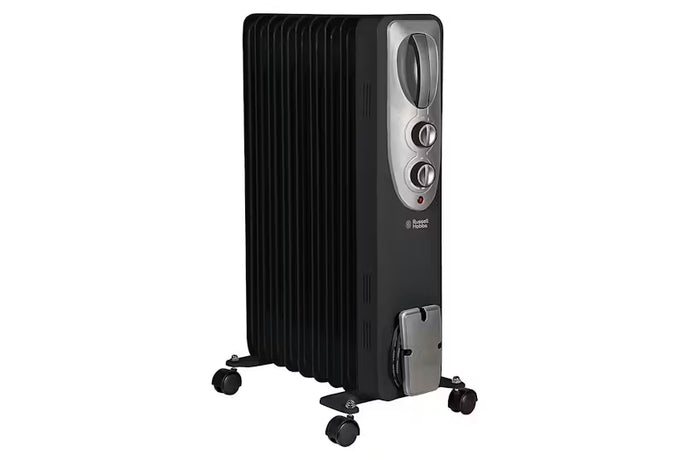 Russell Hobbs 9 Fin Oil Filled Radiator | Black | RHOFR5002B