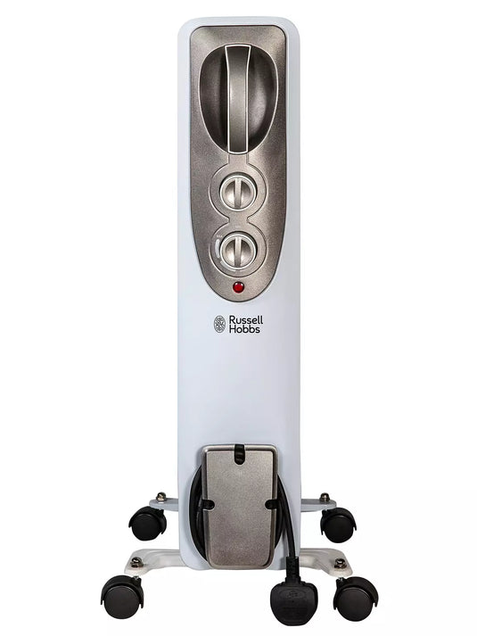 Russell Hobbs 9 Fin Oil Filled Radiator | White | RHOFR5002