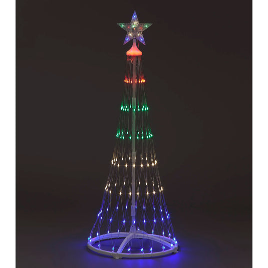 135cm Cone Tree w/160 Multi LEDs 8 Functions | RS06152