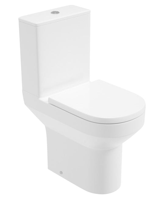 Sonas Base Rimless Comfort Height Open Back Close Coupled Wc & Soft Close Seat Seat | USW0487