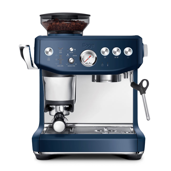 Sage The Barista Express Impress Coffee Machine | Damson Blue | SES876DBL4GUK1