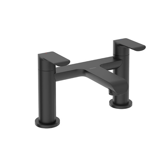SCOPE Deck Mounted Bath Filler Matt Black
