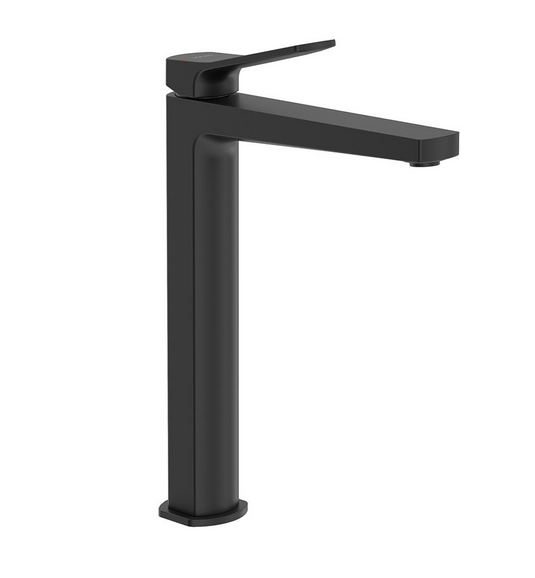 LUTA Freestanding Basin Mixer Matt Black