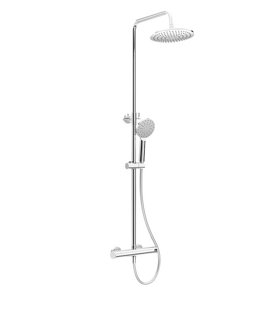 URBAN Round Thermostatic Shower Kit Chrome