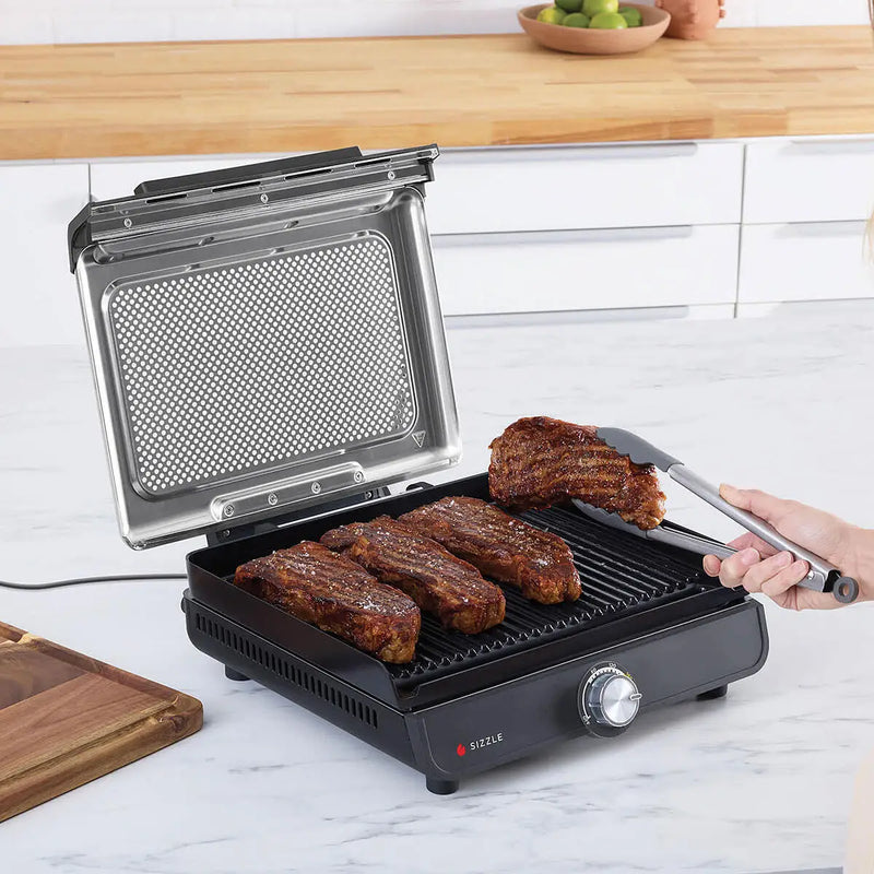 Załaduj obraz do przeglądarki galerii, Ninja Sizzle Low Smoke Indoor Grill &amp; Flat Plate | GR101UK
