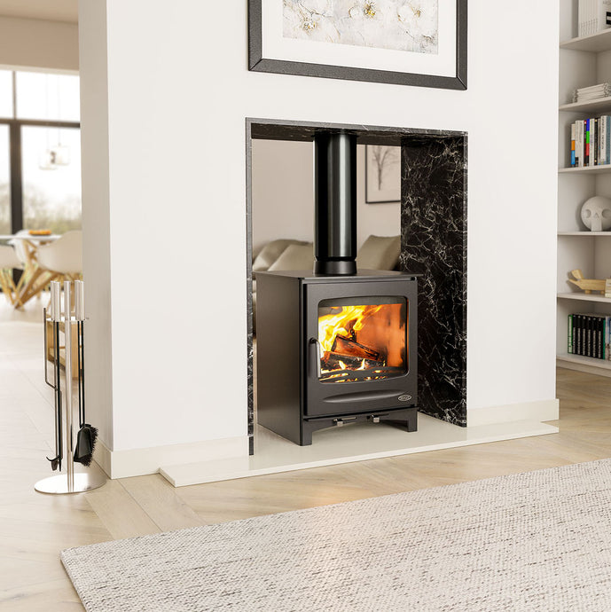 Henley Sherwood 10KW Double Sided Eco | Multifuel Stove | Matt Black | ST477