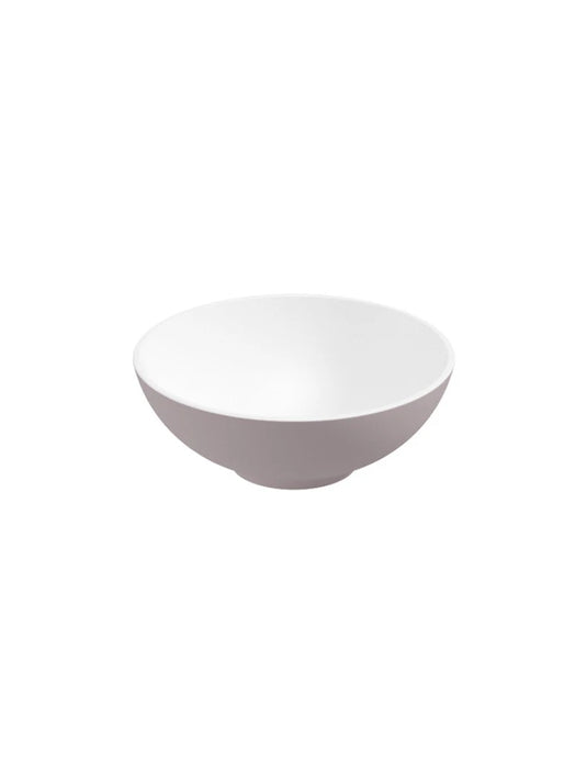 Sonas Skal Round 40Cm Wash Basin White Cashmere Pink & Waste | UF0580