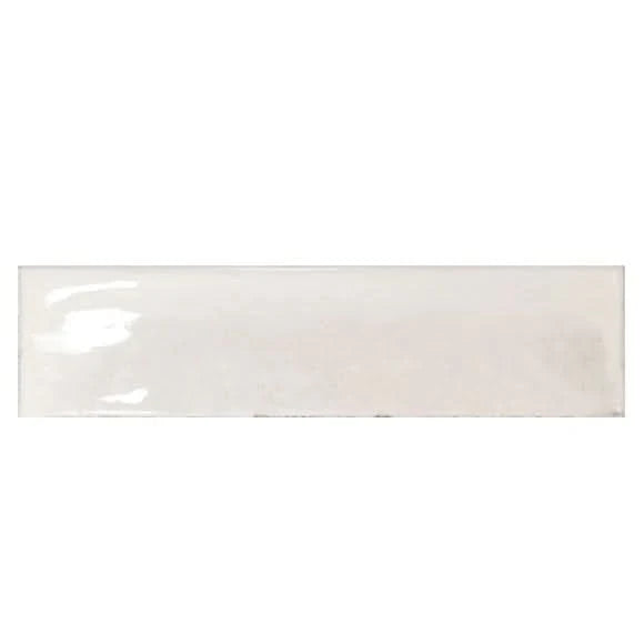 splendours tile in white, 7.5x30cm