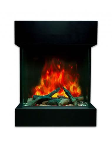 Stanley Argon Cube Wall Hung Electric Fire | Black | NMARCUBE
