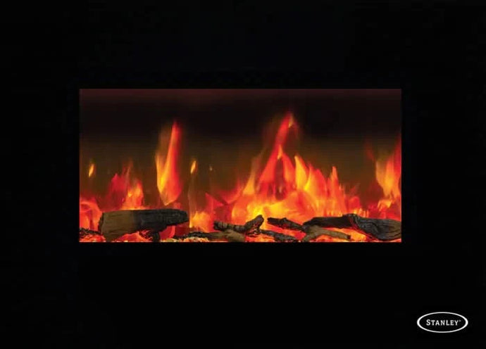 Stanley Argon Wall Mounted Electric Fire | 90cm | Black | NMARWH90