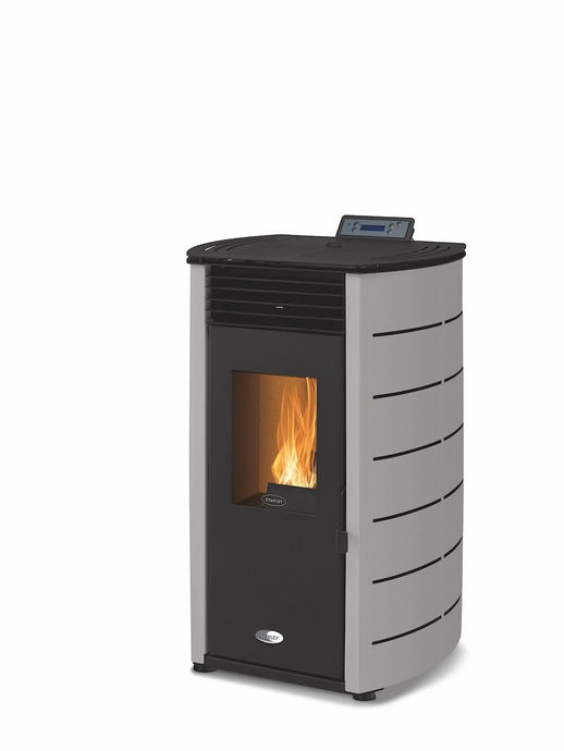 Stanley  Solis K100 Wood Pellet Stove | 8KW | Curve | Grey | K100SPGYCUR