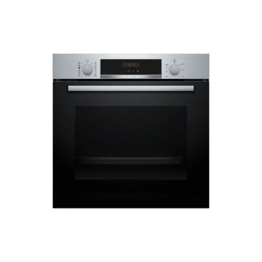 Bosch Series 4 Built In Single Oven Steel Pyroclean | HQA574BS3B