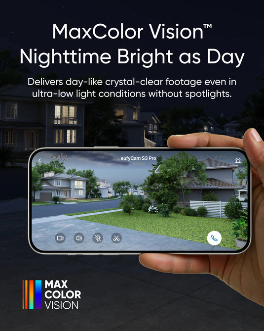 Eufycam S3 Pro Add-On | 4K | Integrated Solar Panel | T81623W1