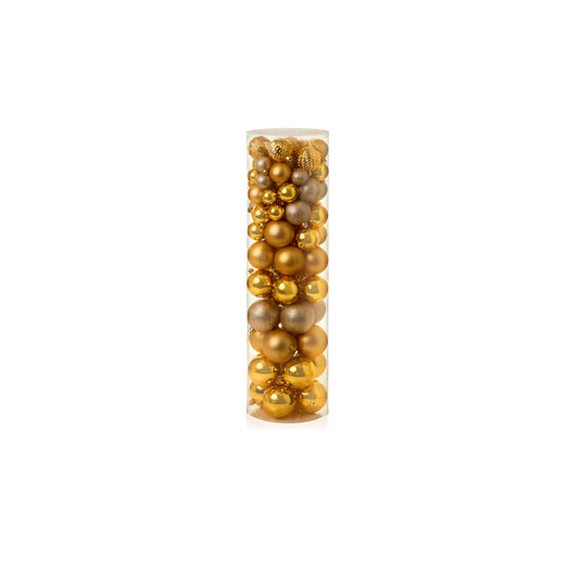 Premier 80pc Gold Shatterproof Baubles Pack | TD262321G