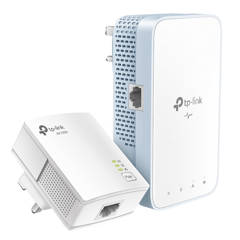 Załaduj obraz do przeglądarki galerii, TP LINK AV1000 1-port Gigabit &amp; AC750Mbps Wi-Fi Powerline Starter Kit | WPA7517KIT
