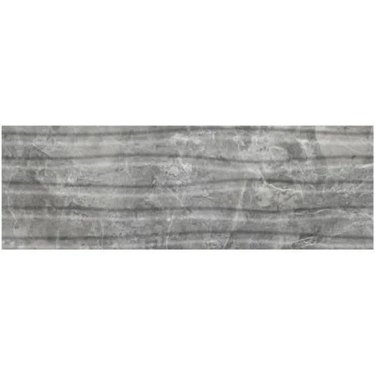 tundra sky tile in grey decor glossy, 30x90cm