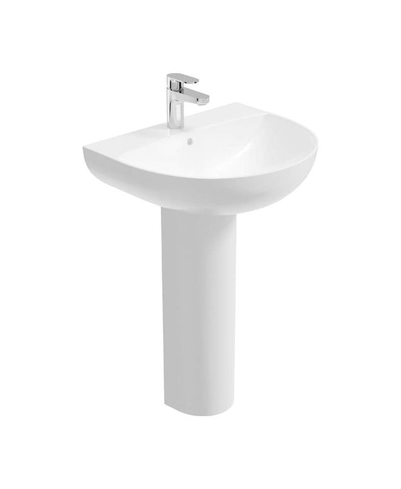 basin with pedestal