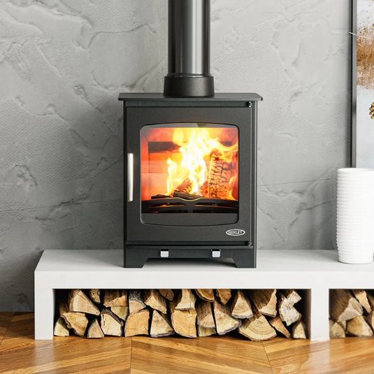 Henley Willow 4.9KW Eco| Multi Fuel | Matt Black | ST453