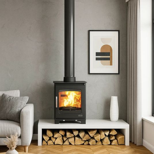 Henley Willow 4.9KW Eco| Multi Fuel | Matt Black | ST453