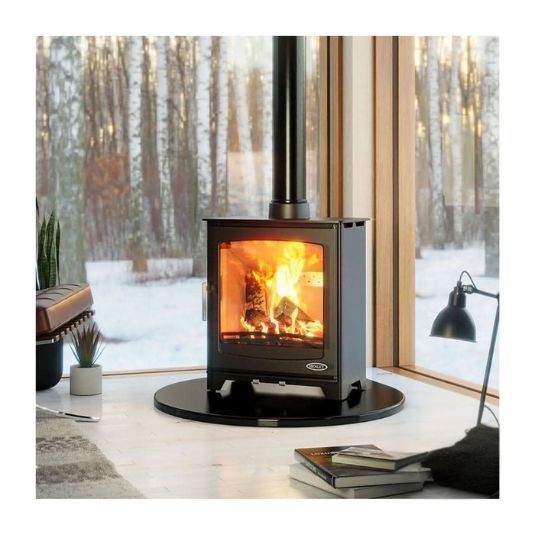 Henley Willow 6.7kW Eco | Multi Fuel | Matt Black | ST402