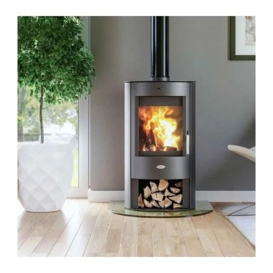 Henley Zaria 6.2kW Stove with Steel Top | Matt Black | ST213