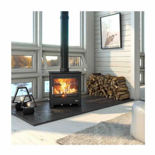 Henley Severn 8kW Eco| Multi Fuel | Matt Black | ST312