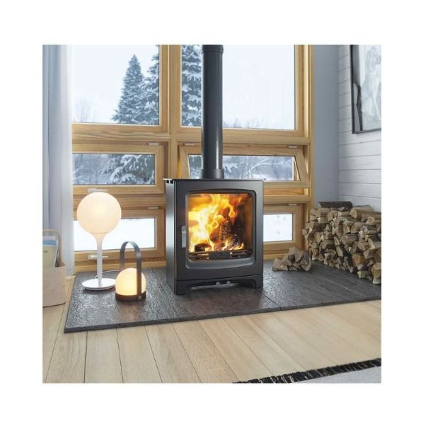 Henley Alderwood 6.7kW Eco | Multi Fuel | Matt Black | ST195