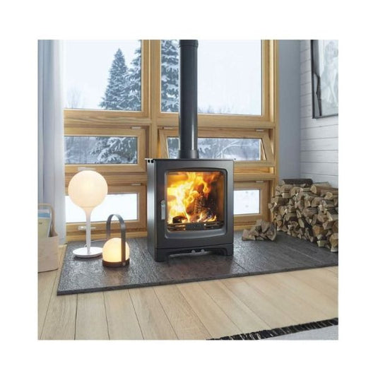 Henley Alderwood 6.7kW Eco | Multi Fuel | Matt Black | ST195