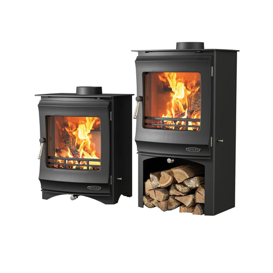 Henley Elcombe Eco 5kW & Logstore |Matt Black | ST326