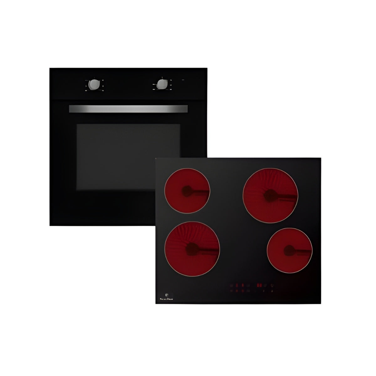 Powerpoint Single Oven And Ceramic Hob Pack | P25CKMDBL - Toss Bryan