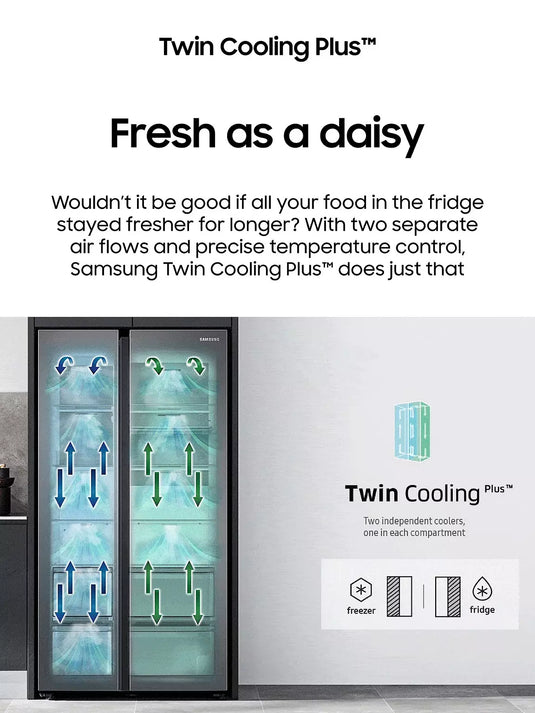 Samsung Series 7 Fridge Freezer - Black Steel | RS67A8811B1-EU