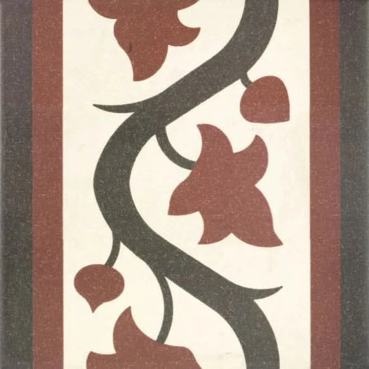 victorian cenefa deco border tile, 20x20cm