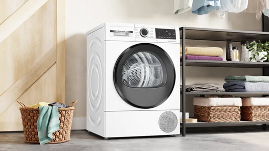 Bosch Series 6 Heat Pump Condenser Dryer | 9kg | White | WQG24500GB