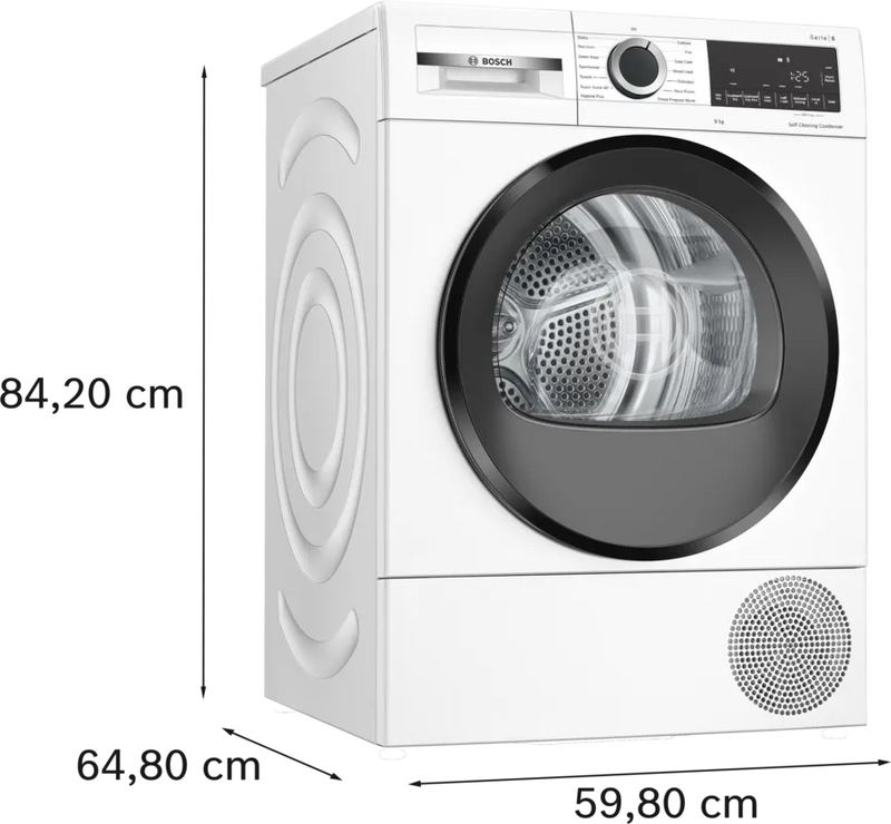 Load image into Gallery viewer, Bosch Series 6 Heat Pump Condenser Dryer | 9kg | White | WQG24500GB
