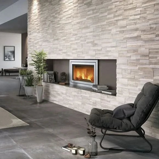 wall art tile in ice, 15x61cm in the living room