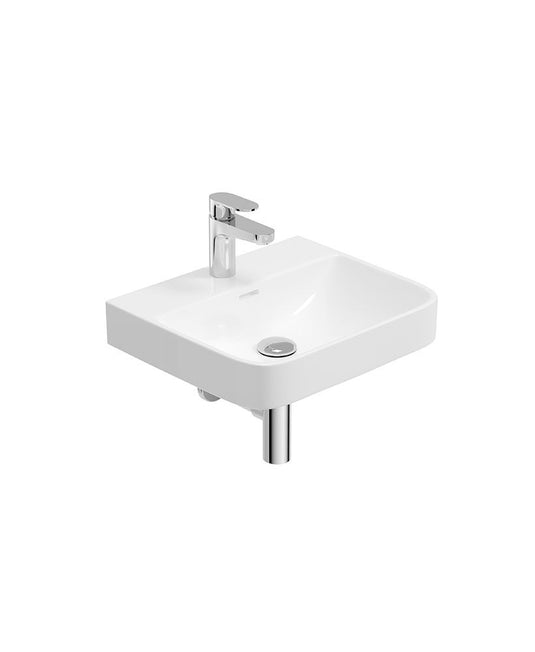 Sonas Horizon Square 45Cm 1 Tap Hole Wash Basin & Bottle Trap | Chrome | USW0340