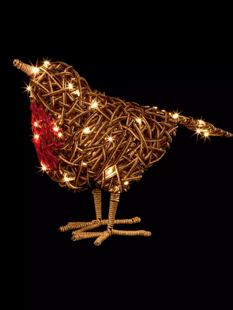 Load image into Gallery viewer, Premier 40cm Multi Action Lit Rattan Robin | LB251700
