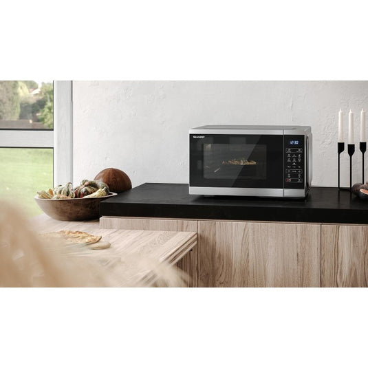 Sharp 25L 900W Solo Microwave Silver | YC-MS252AU-S