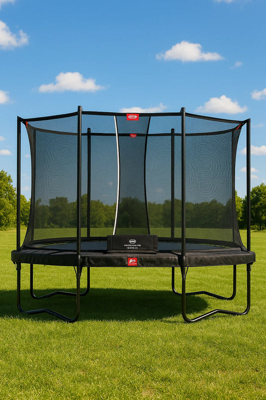 Berg Ultim Favorit Regular Trampoline | 330CM/ 11FT | Safety Net Comfort | Black | 32.25.63.40