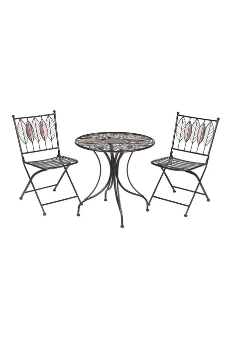 1.15M Rustic Brown and Black Arboretum Garden Brench | FN250507