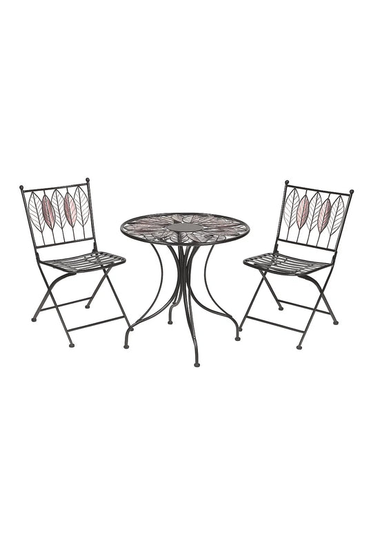 1.15M Rustic Brown and Black Arboretum Garden Brench | FN250507
