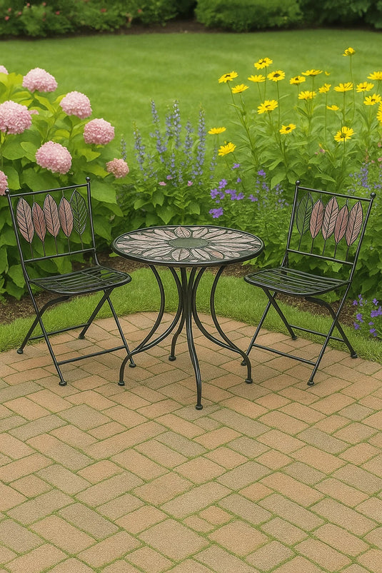 1.15M Rustic Brown and Black Arboretum Garden Brench | FN250507