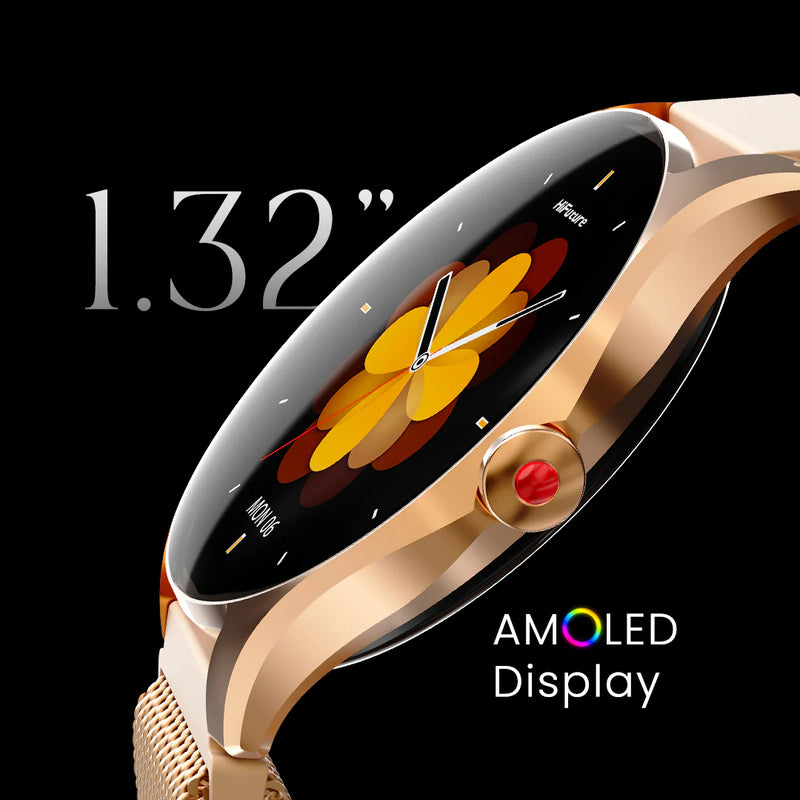 Załaduj obraz do przeglądarki galerii, HiFuture Aura 2 Smartwatch Amoled 1.04'' | Rose Gold | 182548
