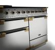 Load image into Gallery viewer, Rangemaster Elise 110 Dual Fuel Stainless Steel with Black / Antique Brass trim |  13639 ELS110DFFSS/BE
