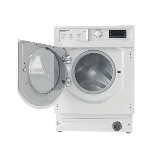 Hotpoint Built-in Anti-stain Washer Dryer | White | 7+5kg | 1400rpm | E/B Rated | BI WDHG 75148 UK N