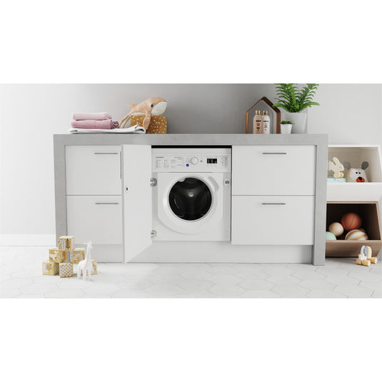 Indesit Push&Go 8/6kg Integrated Washer Dryer | BI WDIL 861485 UK
