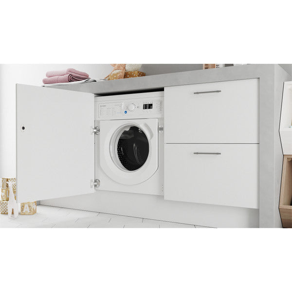 Load image into Gallery viewer, Indesit Push&amp;Go BI 9kg Integrated Washing Machine | BI WMIL 91485 UK
