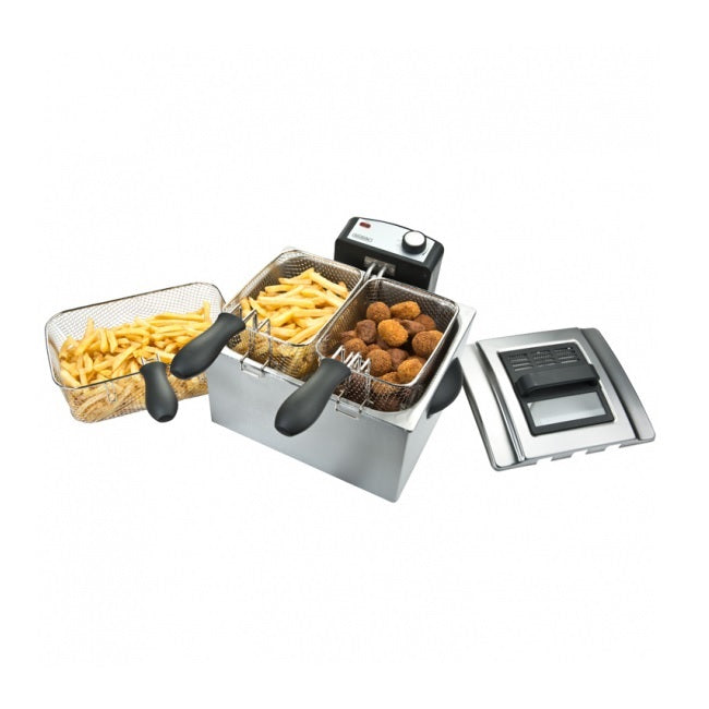 Bourgini 5L Classic Triple Basket Deep Fat Fryer Health Fryer | 209498