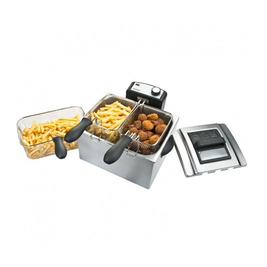 Bourgini 5L Classic Triple Basket Deep Fat Fryer Health Fryer | 209498